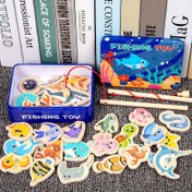 Resim Çocuklar için Ahşap Manyetik Balık Oyuncak - Renkli Okyanus Balık Manyetik Seti Depolama Kutusu ve Manyetik Çubuk ile, Ebeveyn-Çocuk Etkileşimli Oyun, El-Göz Koordinasyonu ve Dikkat Gelişimi, İdeal Noel Hediyesi, Karışık Renkler, Manyetik Oyuncaklar, Eğlenceli Tasarım, Dayanıklı Yapı, En İyi Noel İçin, Şükran Günü İçin Mükemmel 