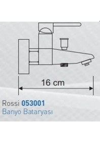 Resim Siyam Rossi Banyo Bataryası Krom 