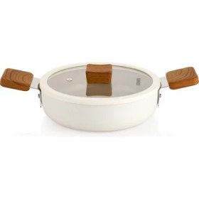 Resim Schafer Ceramoni Seramik Kapaklı Sahan 20 Cm-Krem 