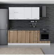 Resim Minar 240 Cm Mutfak Dolabı Beyaz Dore 240-D4 Beyaz 