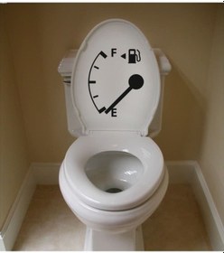 Resim Wc Klozet için Depo Göstergesi Sticker Yapıştırma 