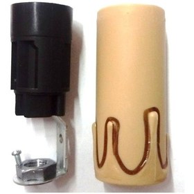 Resim E-14 Kahve 6.4 Cm Mum Duy 4 Adet 1215-03 