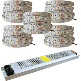 Resim Üç Çipli Şerit Led Ve Slim Led Trafo | 5-10-15-20-25 Metre Set 