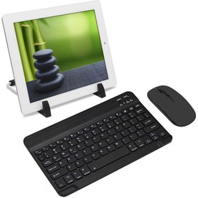 Resim Forzacase Honor Pad X9 ile uyumlu Şarjlı Bluetooth Kablosuz Klavye Mouse + Tablet Standı - FC1088 