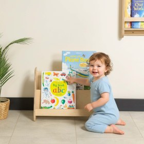 Resim Livi Montessori Yer Kitaplık - 50 cm / 2-Raflı / Meşe 