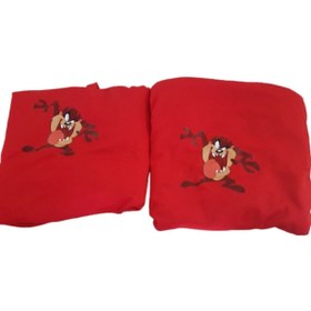 Resim Universal Tazmanya Canavarı Kırmızı Ön Ikili Penye Servis Kılıfı 