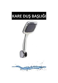 Resim Duş Başlığı Banyo Duşakabin Kare Başlık El Ayak Duşu Çok Renkli 