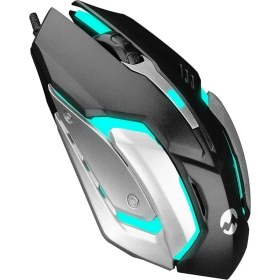Resim Everest USB Işıklandırmalı Oyuncu Mouse (SM-G72 Siyah/gümüş) 