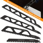 Resim Profesyonel Geri Dönüşümlü Karbür Testere Bıçağı Beton Çimento Levha Tuğla Kılıç Testere Bıçağı Ahşap Metal Yıkım Kırmızı Tuğla Taş Kesimi için (225mm/305mm/455mm/505mm) 