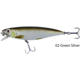 Resim Savage Gear 3D Twitch Minnow 8Cm 8,5G Suni Yem 02-Green Silver 