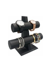 Resim İmera Deri Kumaş Siyah Renk Boy 20 Cm En 24 Cm 2'li T Model Bilezik Sergileme Siyah 