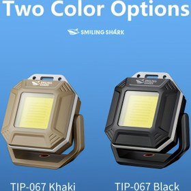 Resim Gülümseyen Köpekbalığı TIP067 Mini COB Fener - Süper Parlak, USB Şarj Edilebilir Anahtarlık Işık Mıknatıslı Kamp, Yürüyüş & Acil Durumlar İçin 