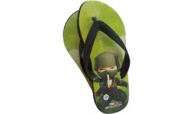 Resim Boutique Venüs Parmak Arası Unisex Çocuk Terlik / Renk-Yeşil 