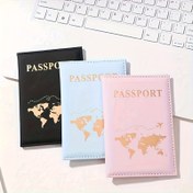 Resim 3 adet Moda Pasaport Kılıfı - Siyah, Mavi, Pembe Dünya Haritası Tasarımı ile, Dayanıklı, Kolay Erişime Açık Kapanış, Seyahat Gereksinimleri | Şık Pasaport Tutucu | Dekoratif Dünya Haritası 