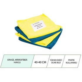 Resim Silora Mikrofiber Havlu Temizlik Silme-Silgi Bezi 40x40 