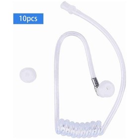 Resim Moveevo Motorola/kenwood/ıcom/yaesu İkili Radyolar İçin Bakır Çemberli Silikon Akustik Hava Bobini Kulaklık 10 Adet - Net Ses Ve Dayanıklı 