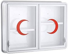 Resim Ecza Dolabı Pratik Açılır Kapanır Kapaklı 45cmx35cmx10cm-156 