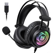 Resim Tenfowee Onıkuma X80 Profesyonel Oyun Kulaklığı - 7.1 Ses, Rgb Aydınlatma, Gürültü Önleyici Mikrofon, Rahat Tasarım 