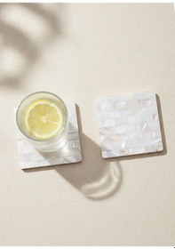 Resim The Mia Sedef Bardak Altlığı Çok Renkli 