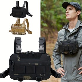 Resim OGEHUAFEE Çok Amaçlı Açık Göğüs Çantası - Hafif Çapraz Eğitim Çantası, Ayarlanabilir Askılar, Fermuar Kapatma, Uygulama Cebi ve Kamuflaj Tasarımı ile Yürüyüş, Dağcılık ve Fitness için | Ayarlanabilir Askılı Çanta | Dayanıklı Fermuar Kapatma, Yürüyüş Çantaları 