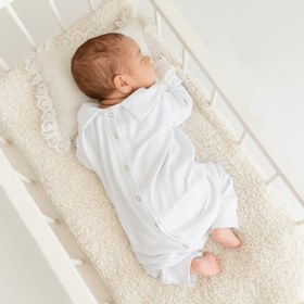 Resim Beyaz Yenidoğan Unisex Hastane Çıkış Seti 