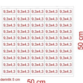 Resim Eğimli 50 Araçlık Eskitme Siyah Hobi Araba Rafı 