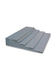 Resim Rafburada Galvaniz Çelik Raf Tablası - Depo, Arşiv, Kiler, Dosya, Market Rafı 59x60 Cm-1.50 Mm Metalik 