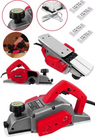 Resim STEİNER Alman 4200 W Bakır Sargı Metal Şanzıman Motor Korumalı Çift Bıçaklı Planya Rende Makinesi + 4 Bıçak 