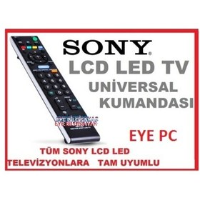 Resim Akıllı Kumanda Sony Uyumlu Tüm Sony Marka Led Lcd 3D Çalişir 