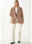 Resim Kadın Tylor Vizon Suni Kürk Ceket Vizon 