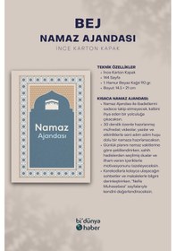 Resim Namaz Ajandası Bej Çok Renkli 