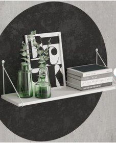 Resim Decormet Armoni Raf Seti 1 Raflı 200 720 Metal Beyaz+ahşap Beyaz 