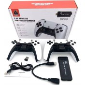 Resim Ensiga 4K Kablosuz Çift Kol Retro Oyunlar Game Stick 64GB Hafıza 20000 Oyun Atari 