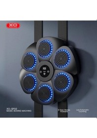 Resim Duvara Monte Müzikli Akıllı Boks Antrenman Makinesi Rgb Işıklı Boks Hedefi + 2 Eldiven 