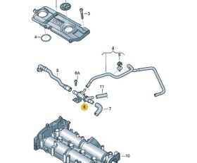 Resim Vass41 VW Passat B7 2011-2014 1.4TSi CAXA CAXC Motor Çek Valfi 03C103175G 