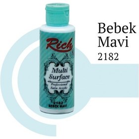 Resim Rich Multi Surface Her Yüzey Akrilik Boya 120 Cc. 2182 Bebek Mavi 