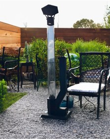 Resim Cam Borulu Dekoratif Füze Pelet Soba 