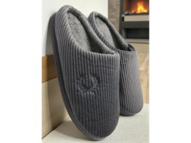 Resim Ellaboni Erkek Ev Terliği Ses Yapmayan Yumuşak Rahat Taban Içi Yünlü Terlik 