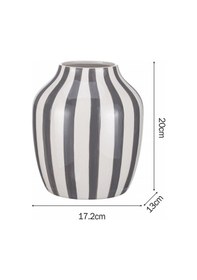 Resim Karaca Home Bevel Dekoratif Vazo Gri 300.23.01.0366 