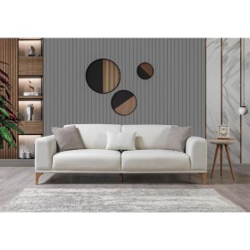 Resim Dekorbizden Moda Üçlü Koltuk 
