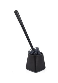 Resim Home Silikon Wc Tuvalet Banyo Fırçası Klozet Fırçası Siyah Kare Siyah 