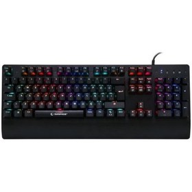 Resim Rampage RMK-GX9 PULSAR Usb Kablolu RGB Aydınlatmalı Blue Switch Mekanik Gaming Q Klavye 