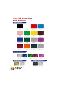 Resim Ekin Boya Krom Yaldız Metalik Sprey Boya 400 ml - 5 Adet 