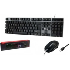 Resim Trio Trk200 Q Trk Usb/q Mekanik Hisli Rgb Işıklı Gaming Klavye 