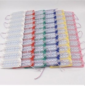 Resim 12 Volt 12 Ledli 2.4 W Düz Flashsız Modül Mavi (10 Adet) 