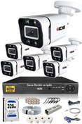 Resim 6 Kameralı 5 MP Sony Lensli 1080p Full HD Gece Renkli Su Geçirmez Cepten İzle Full Kamera Seti̇ DS-2031HD-WL-SET6-320 IDS