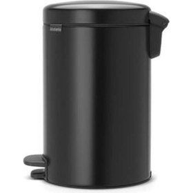 Resim Brabantia Newıcon Matt Black Pedallı Çöp Kutusu 12L Siyah 