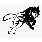 Resim Genel Markalar Byr002 Alevli Kurt Oto Motor Laptop Duvar Folyo Sticker 40X28 Cm [Efsngrck] 
