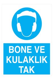 Resim bertekdijital Bone Ve Kulaklık Tak İş Güvenliği 20x30 CM 3 mm Dekota 