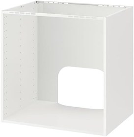 Resim Ankastre fırın dolabı iskeleti, beyaz, 80x60x80 cm 